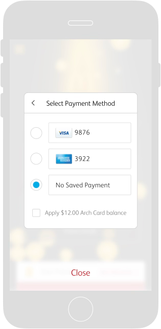 Badge — Payment select