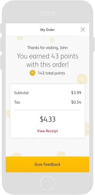 eReceipt — Give feedback